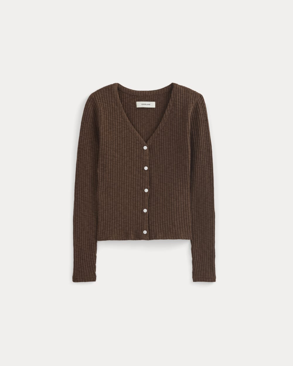 The Cozy Rib Cardigan | Dark Mahogany - Image 2