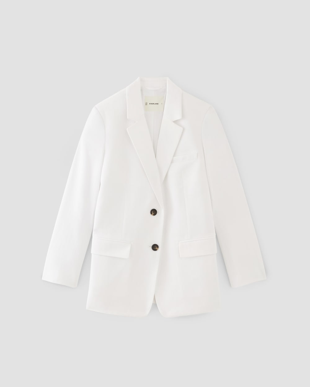 The Oversized Blazer in Buttersmooth | White - Image 2