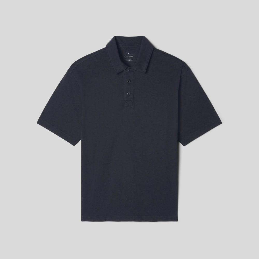 The Premium Weight Relaxed Polo | Black - Image 2