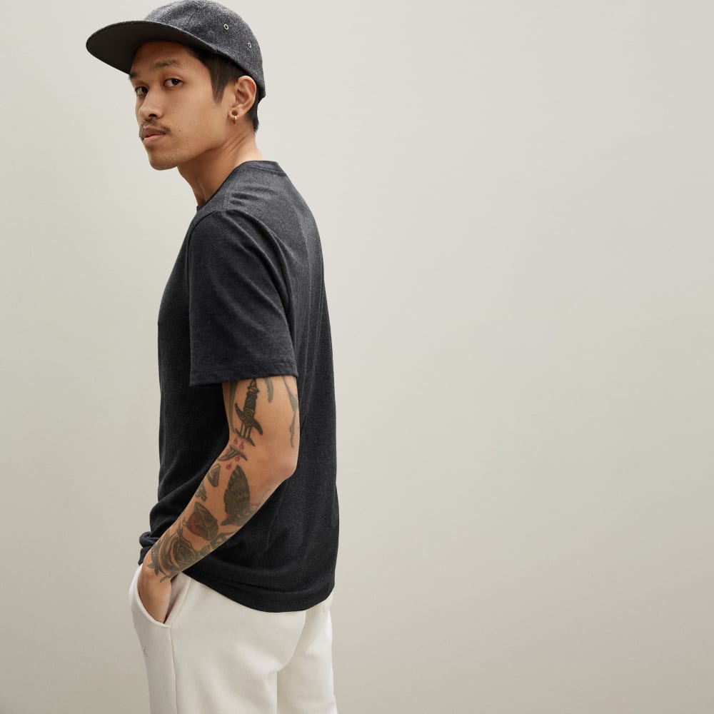 The Organic Cotton Crew | Heather Charcoal - Image 3