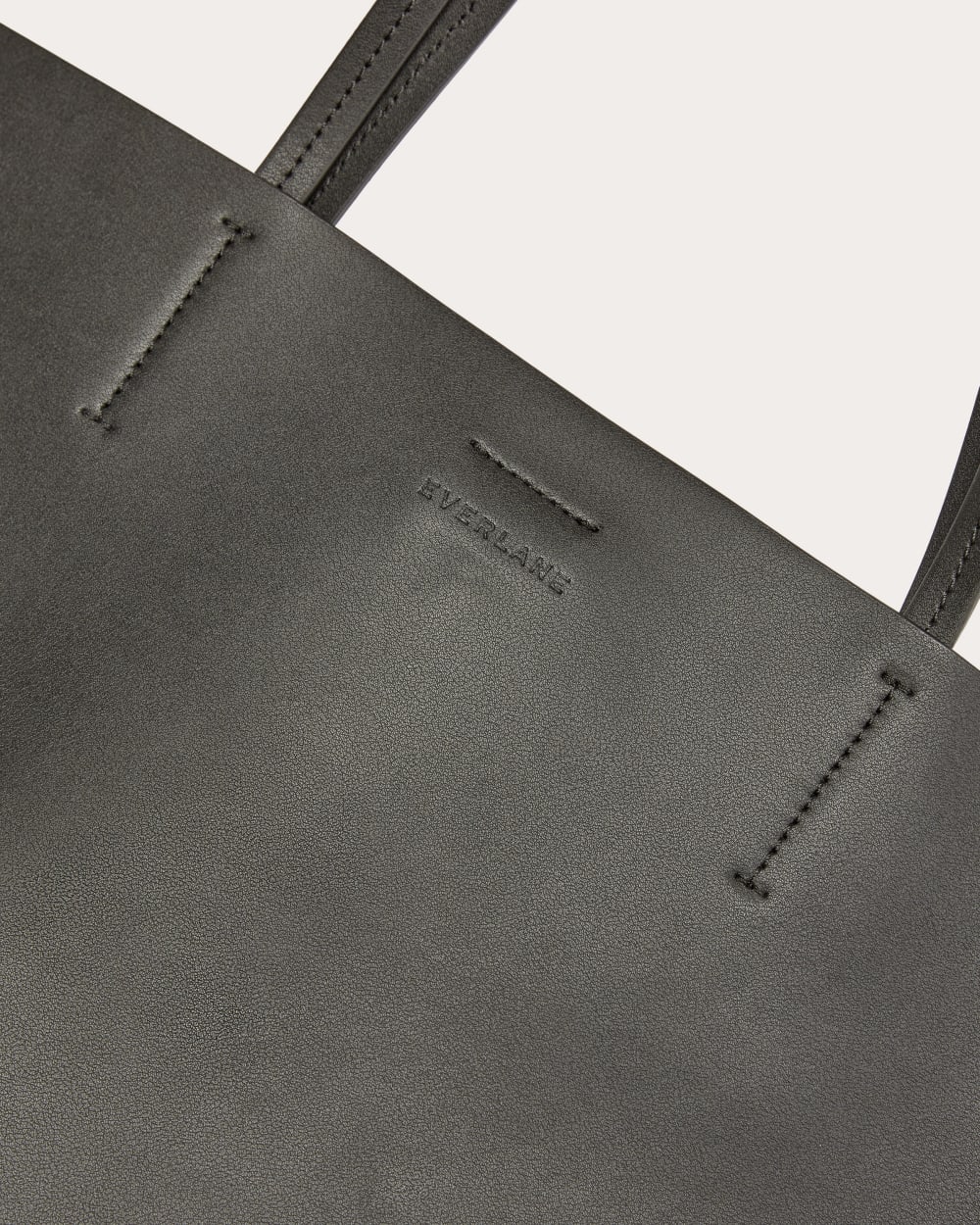 The Luxe Italian Leather Tote | Black - Image 5