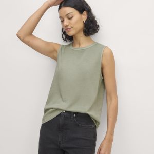 The Boyfriend Tank in Essential Cotton | Seagrass