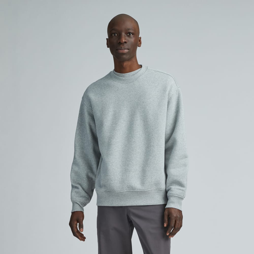 The ReTrack Crewneck Sweatshirt | Heathered Grey