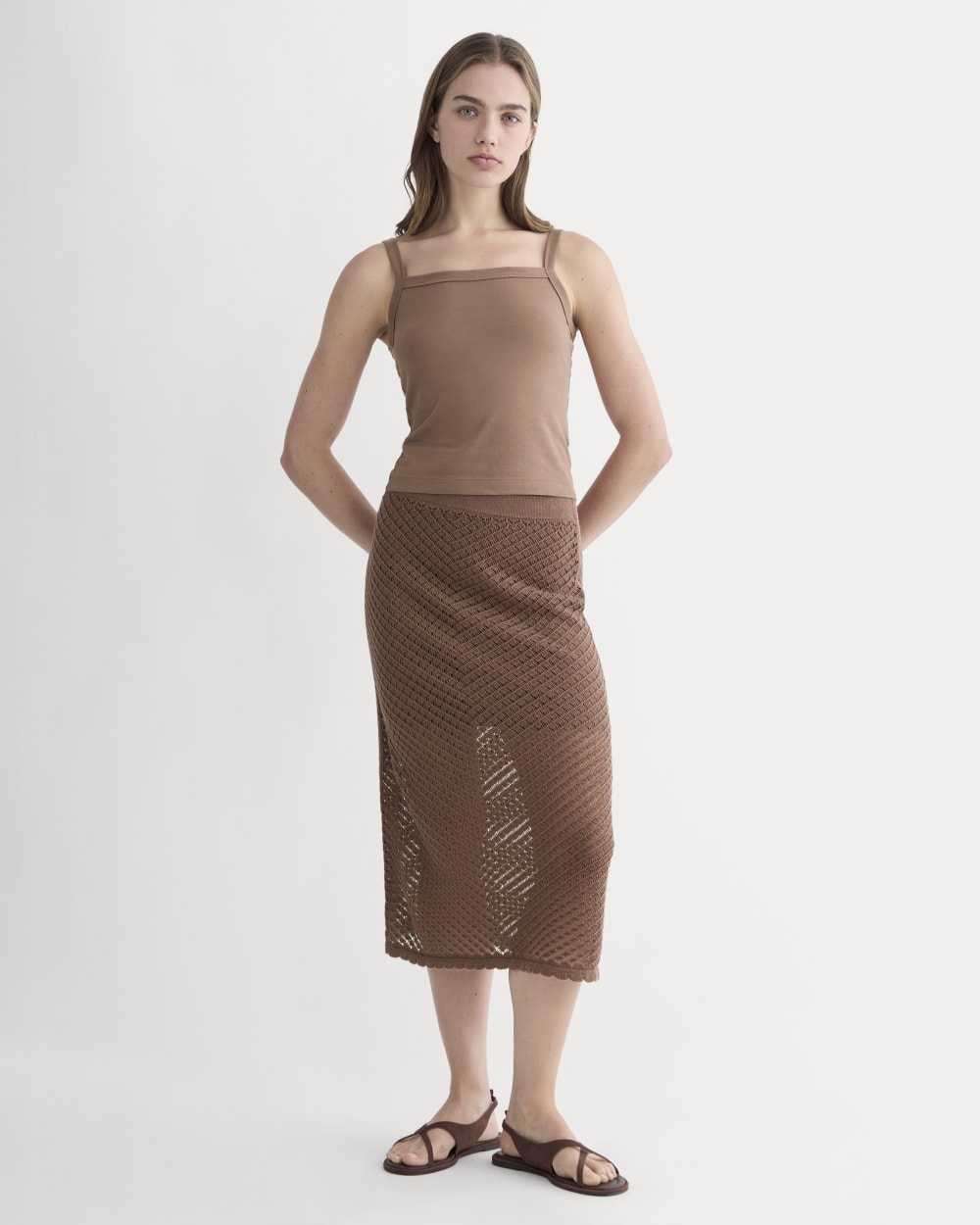 The Essential Square-Neck Tank | Mocha - Image 3