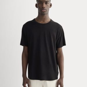 The Cotton Linen Tee | Black