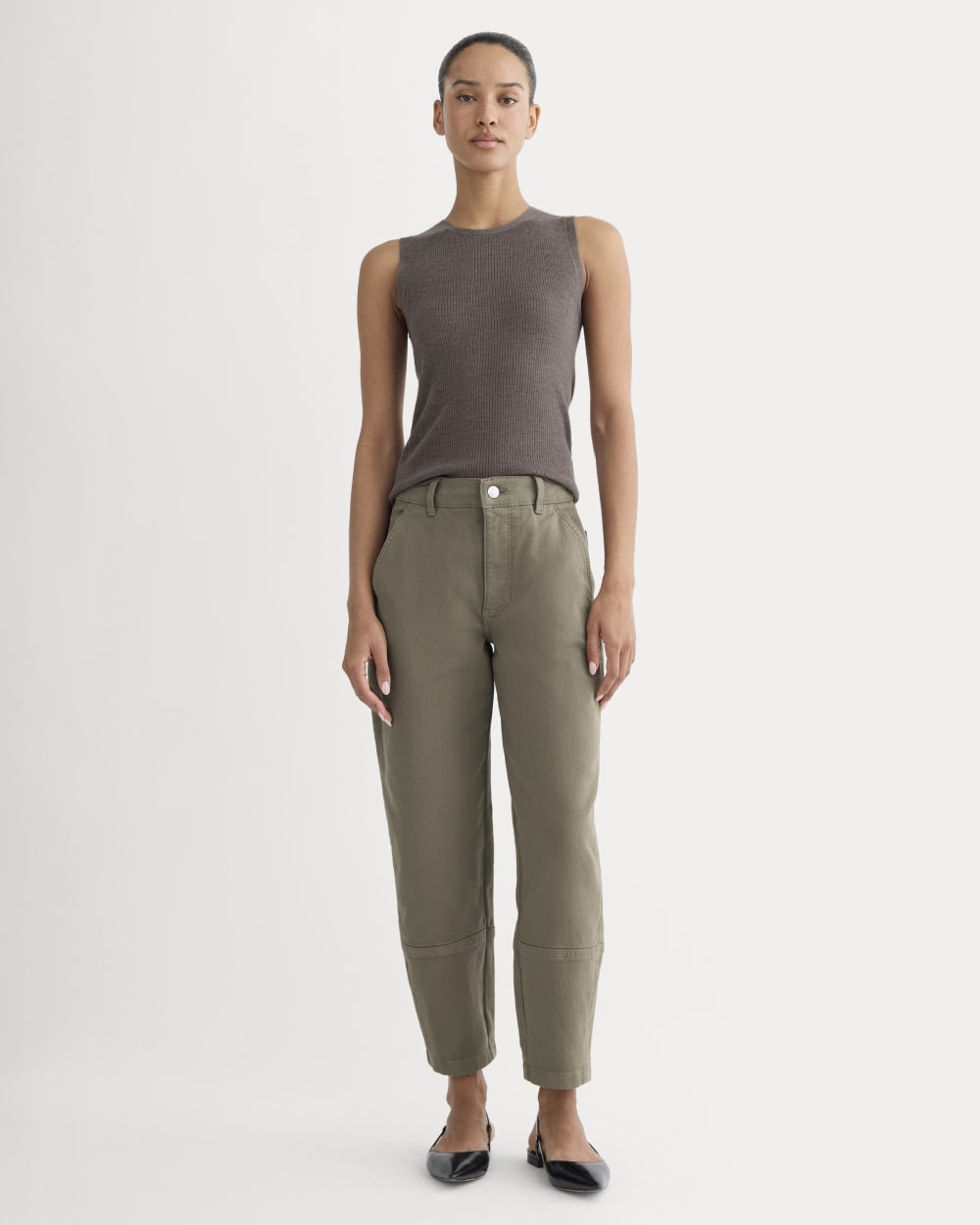 The Utility Barrel Pant | Taupe | Regular