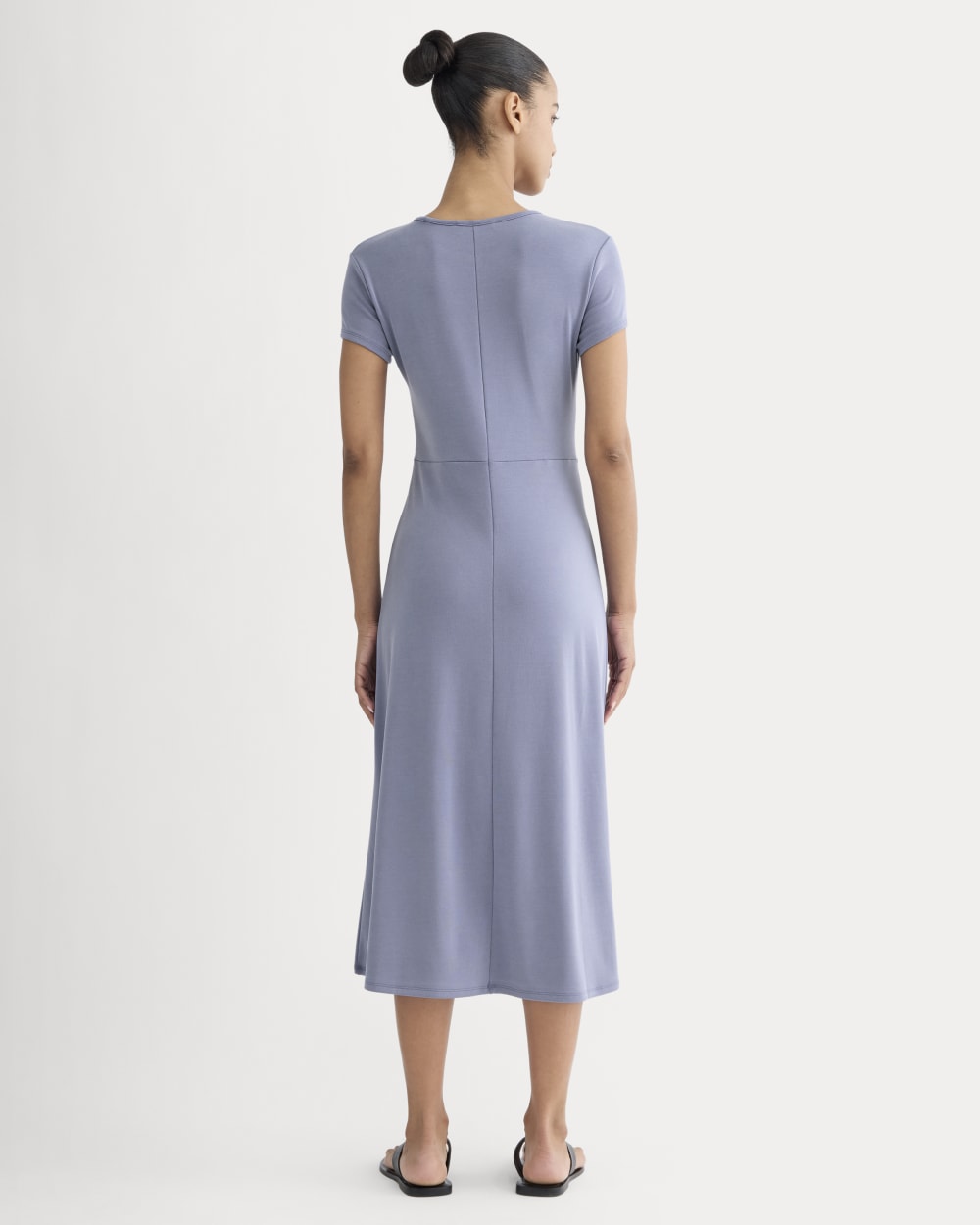 Midi Tee Dress in Butterknit | Blue Dusk - Image 4