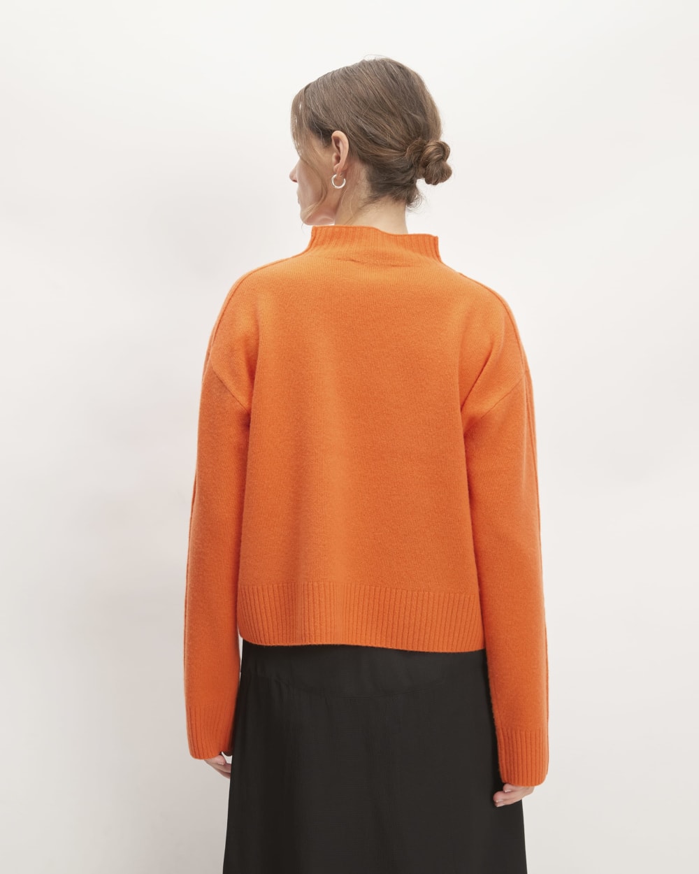 The Good Merino Wool Mockneck Sweater | Orange - Image 6