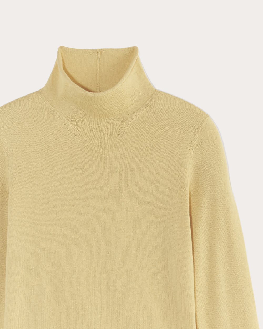 The Funnel Neck in Cotton Cashmere | Parsnip - Image 6