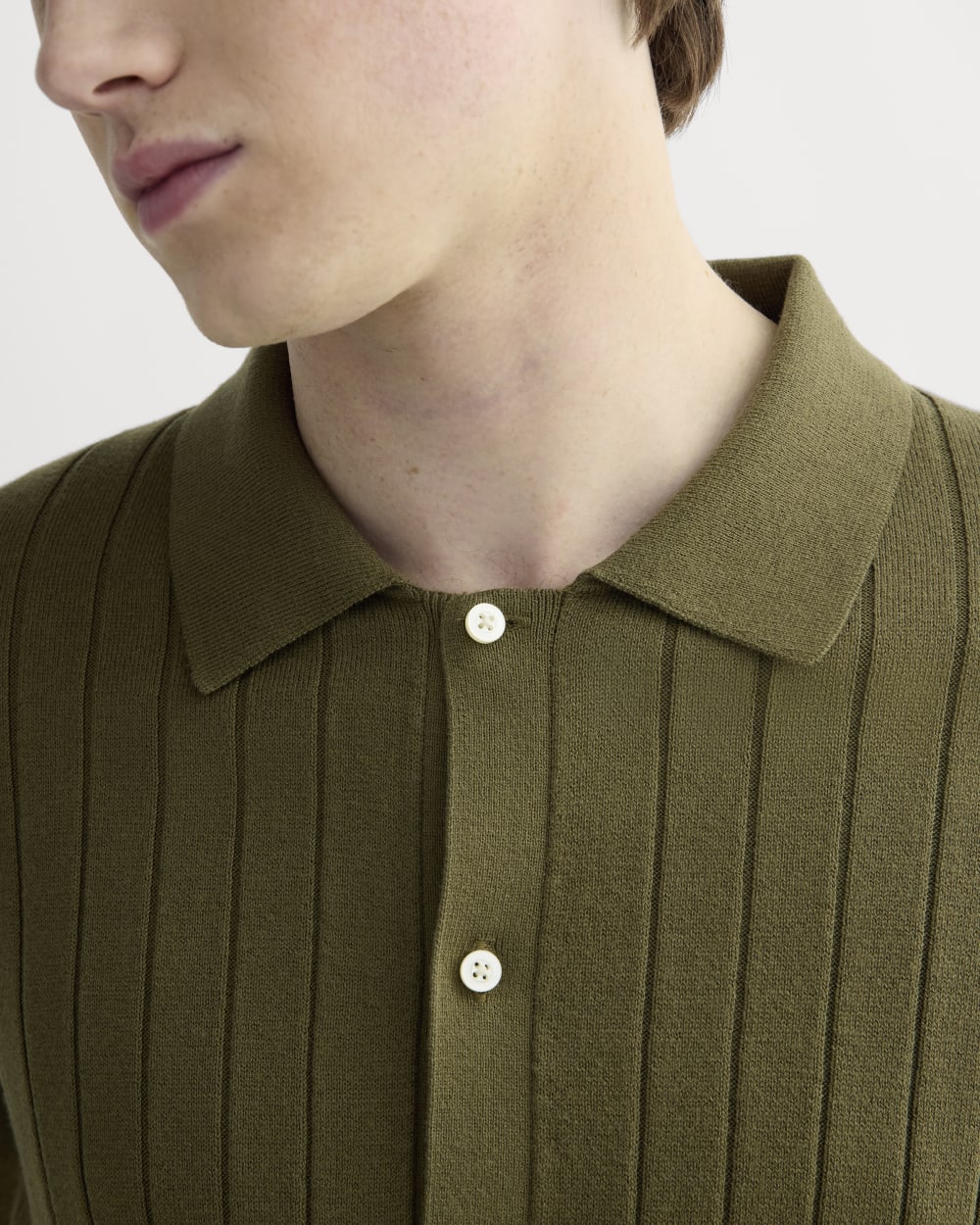The No-Sweat Button-Down Polo | Olive - Image 4