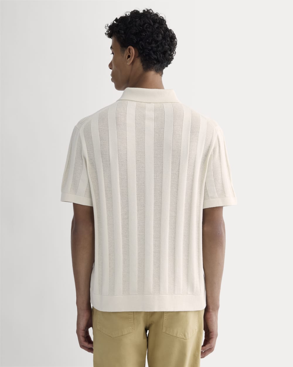 The No-Sweat Ribbed Polo | Birch - Image 5