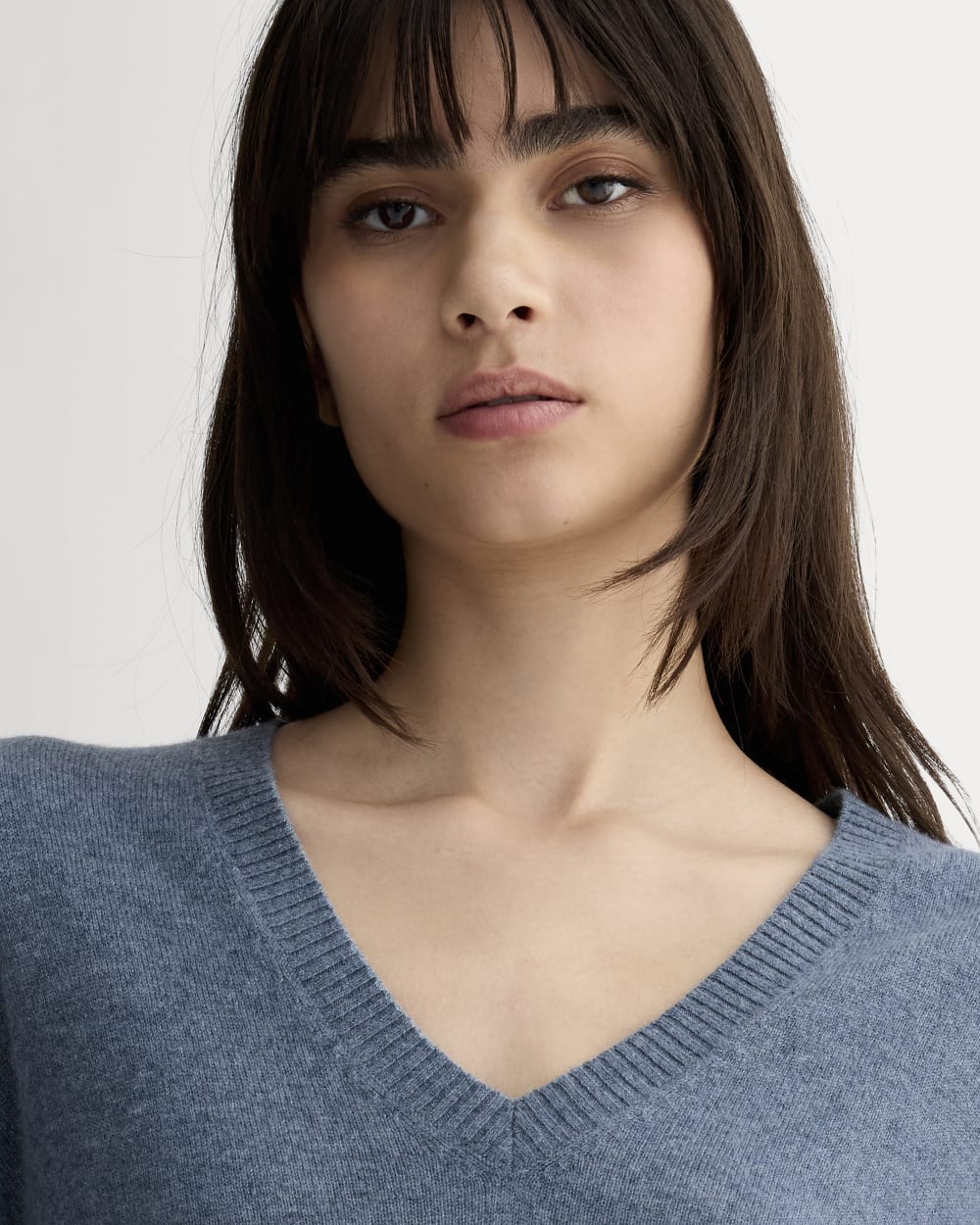 The Classic V in Cashmere | Denim Blue - Image 4