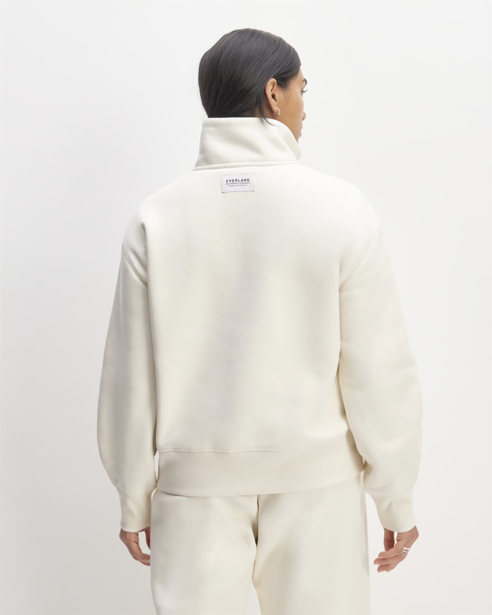 The ReTrack Half-Zip Sweatshirt | Bone - Image 6