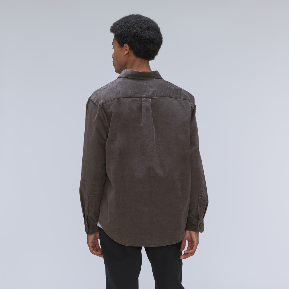 The Relaxed Corduroy Shirt | Pewter - Image 2