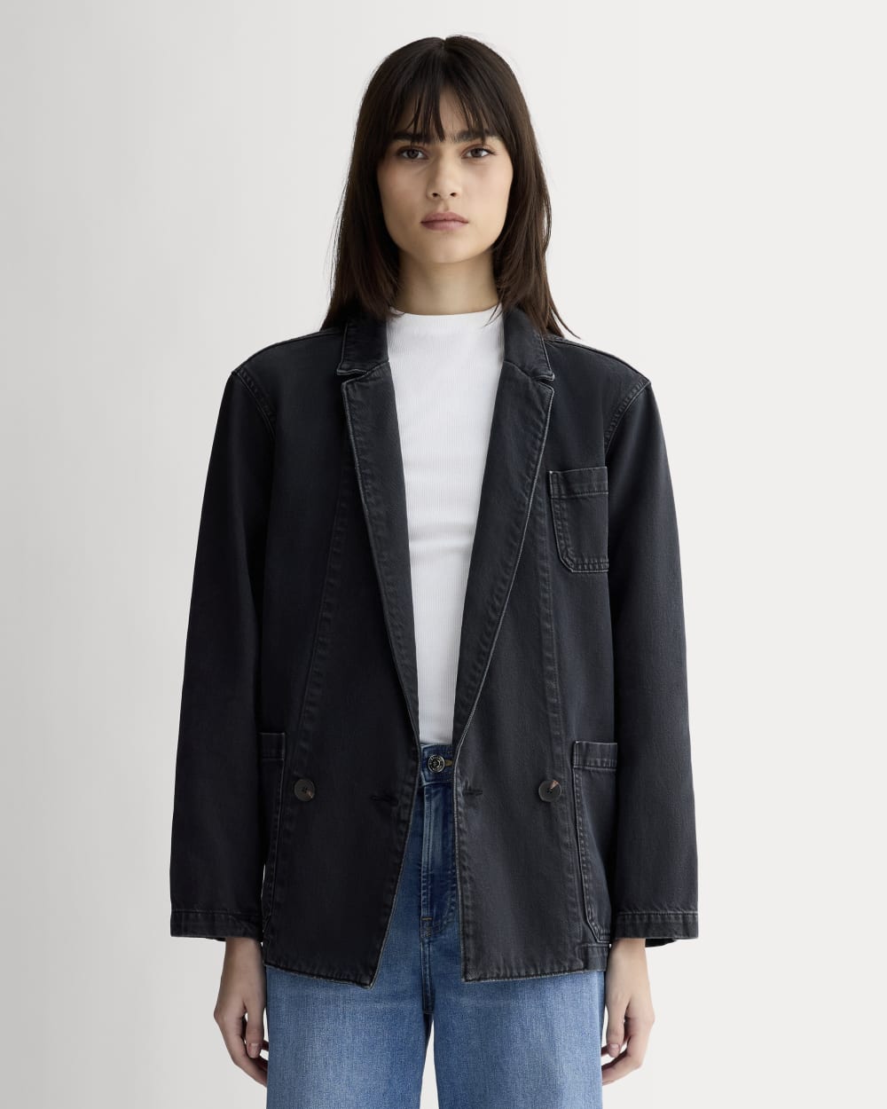 The Denim Chore Blazer | Black