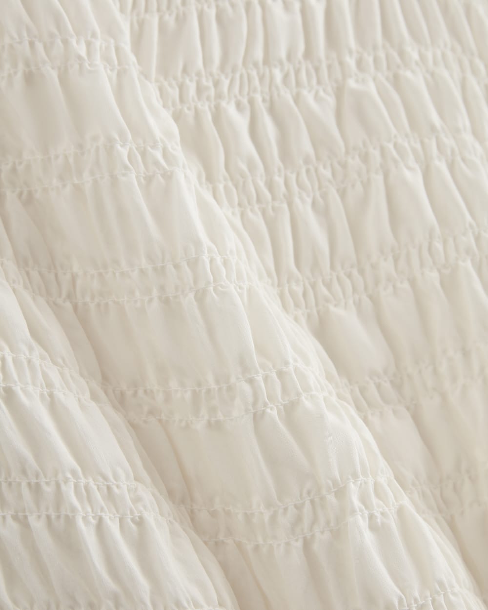 The Smocked Column Dress | Bone - Image 5