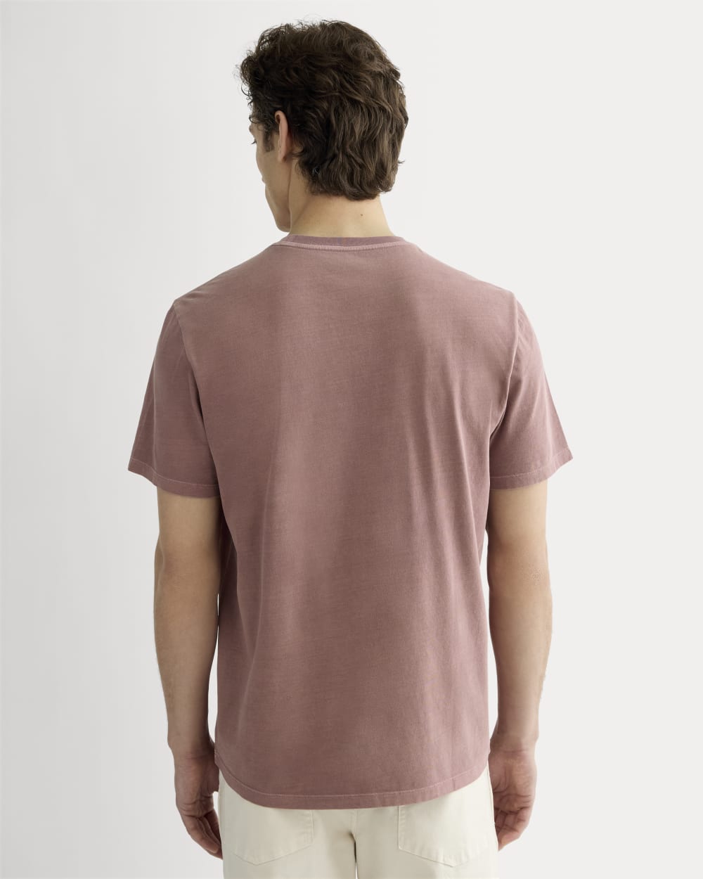 The Essential Organic Garment-Dyed Crew | Brown Garment Dye - Image 3