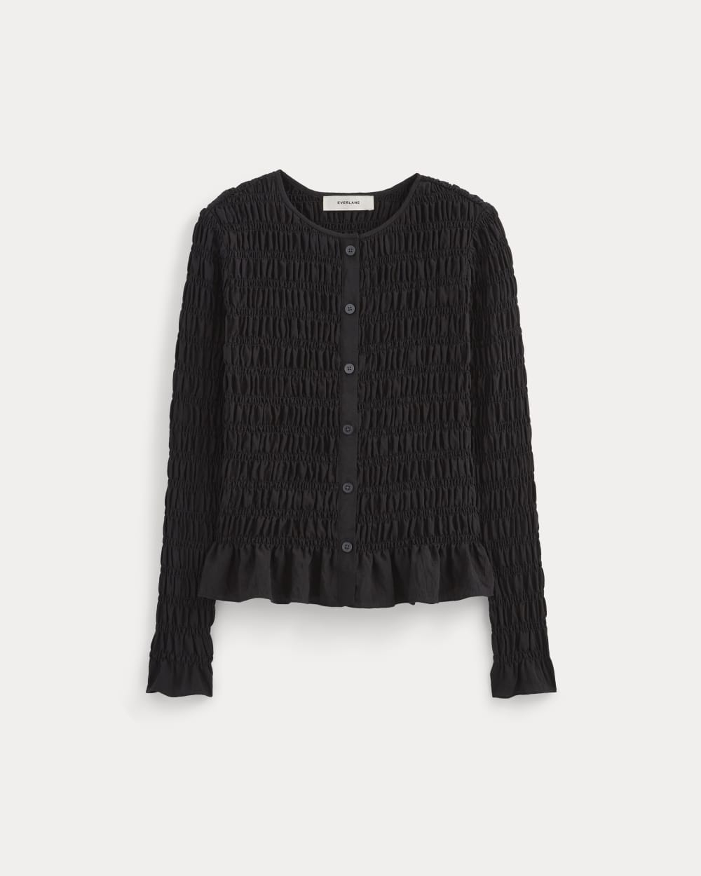 The Smocked Cardigan | Black - Image 2