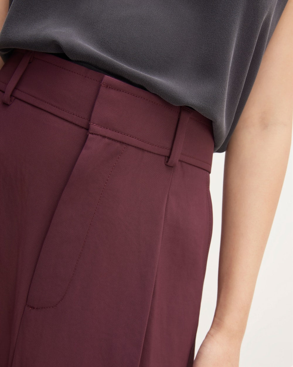 The Japanese GoWeave Way-High® Tapered Pant | Burgundy - Image 6