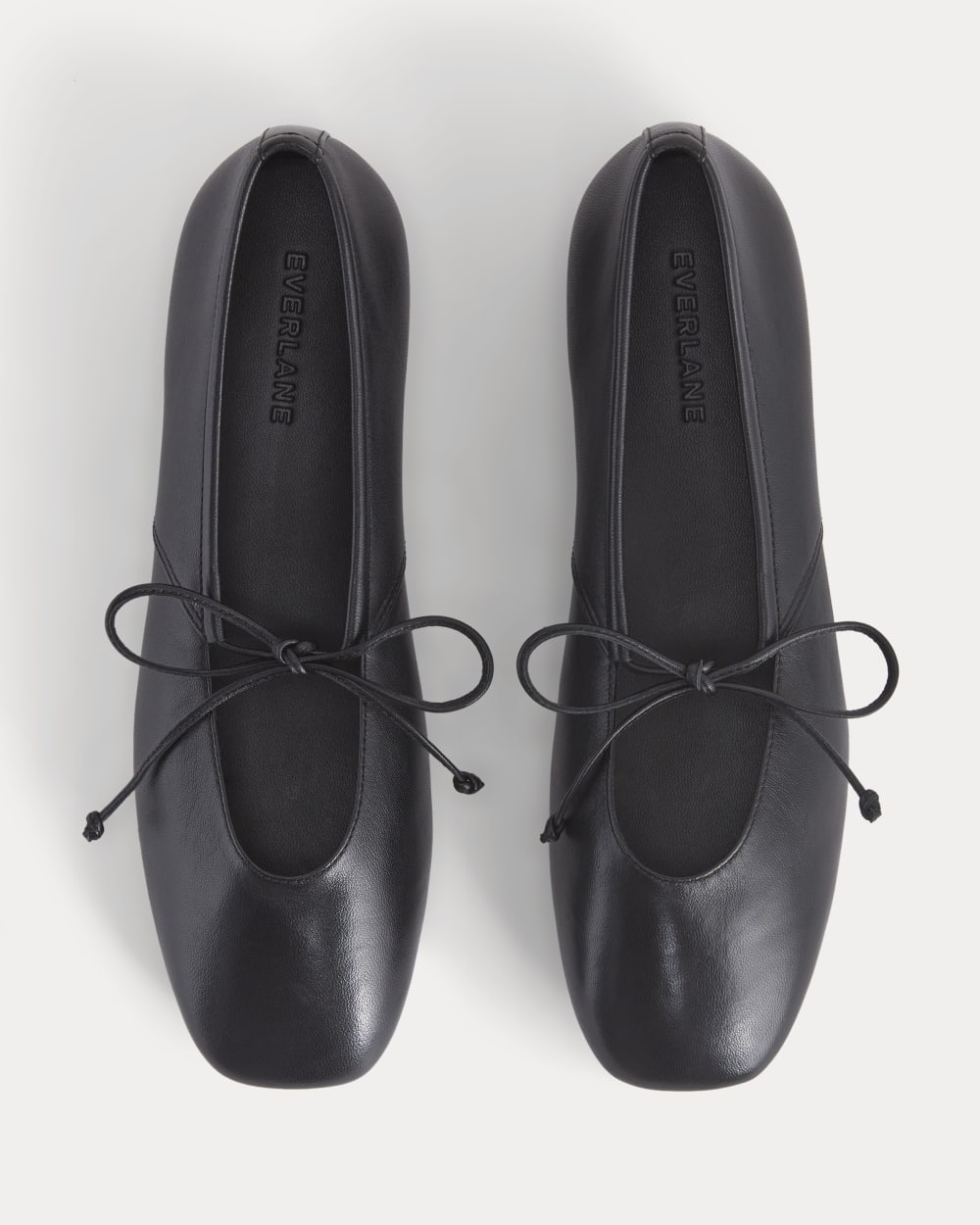 Leather Keyhole Flat | Black - Image 3