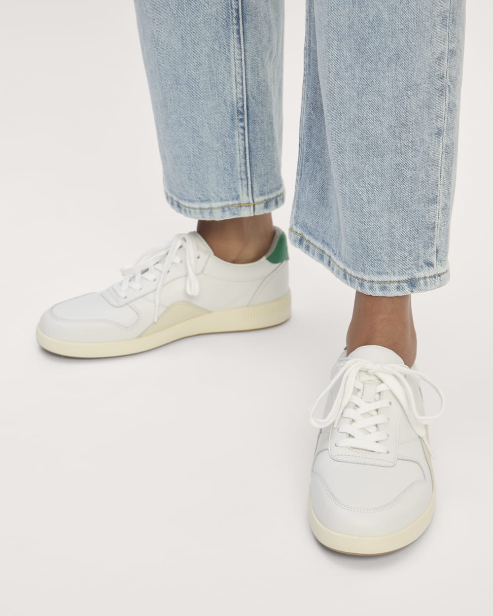 The Court Sneaker | White / Grass Green / Parchment - Image 2