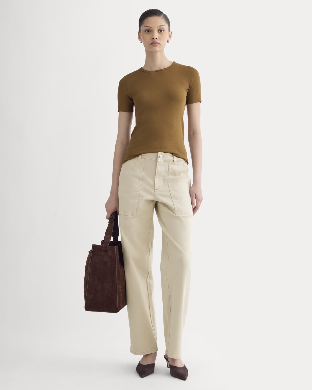 The Luxe Rib Crew | Toffee - Image 3