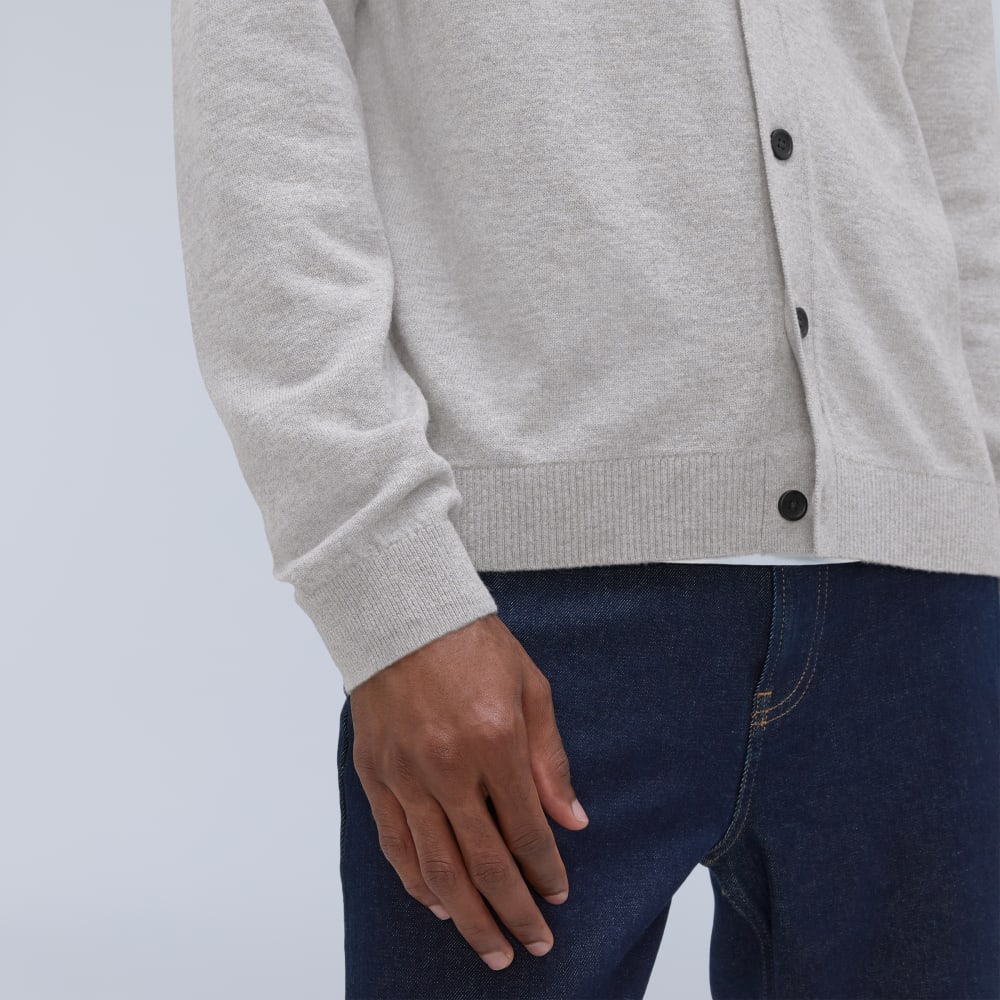 The Merino-Blend Sweater Polo | Heathered Grey - Image 5