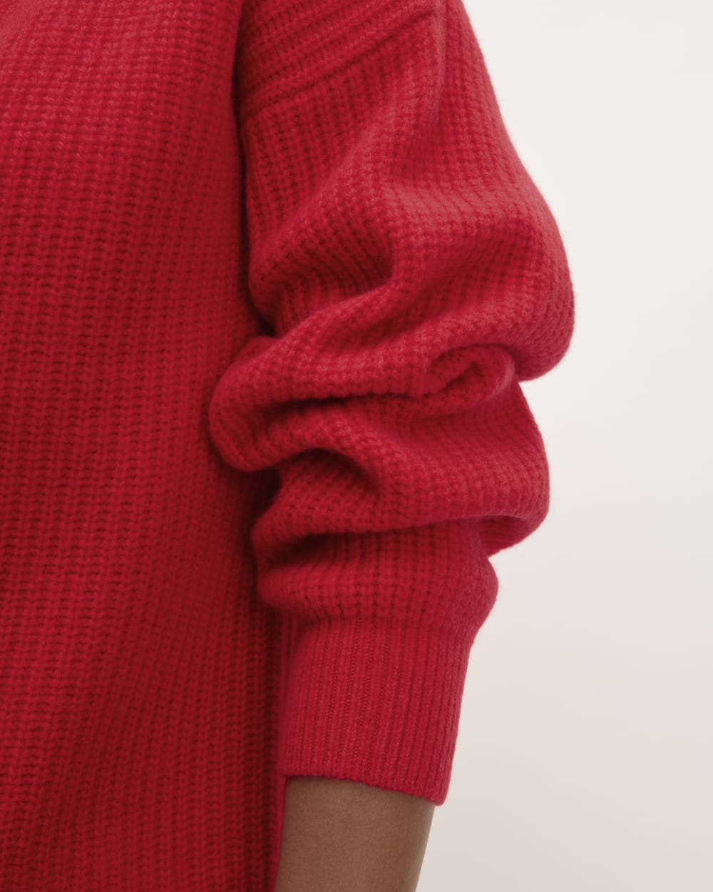 The Half-Zip Sweater in Luxe Merino | Classic Red - Image 5