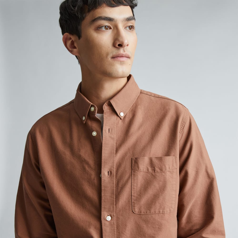 The Classic Oxford Shirt | Carob Brown | Tall - Image 4