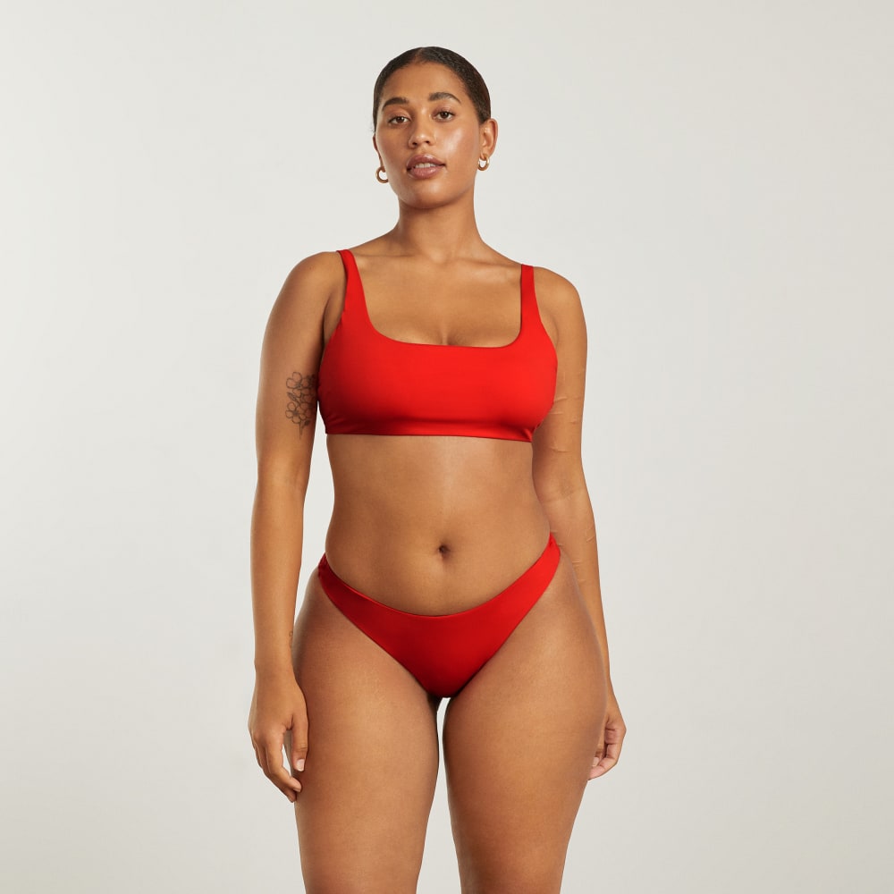 The Thigh-High Bikini Bottom | Bright Red - Image 2
