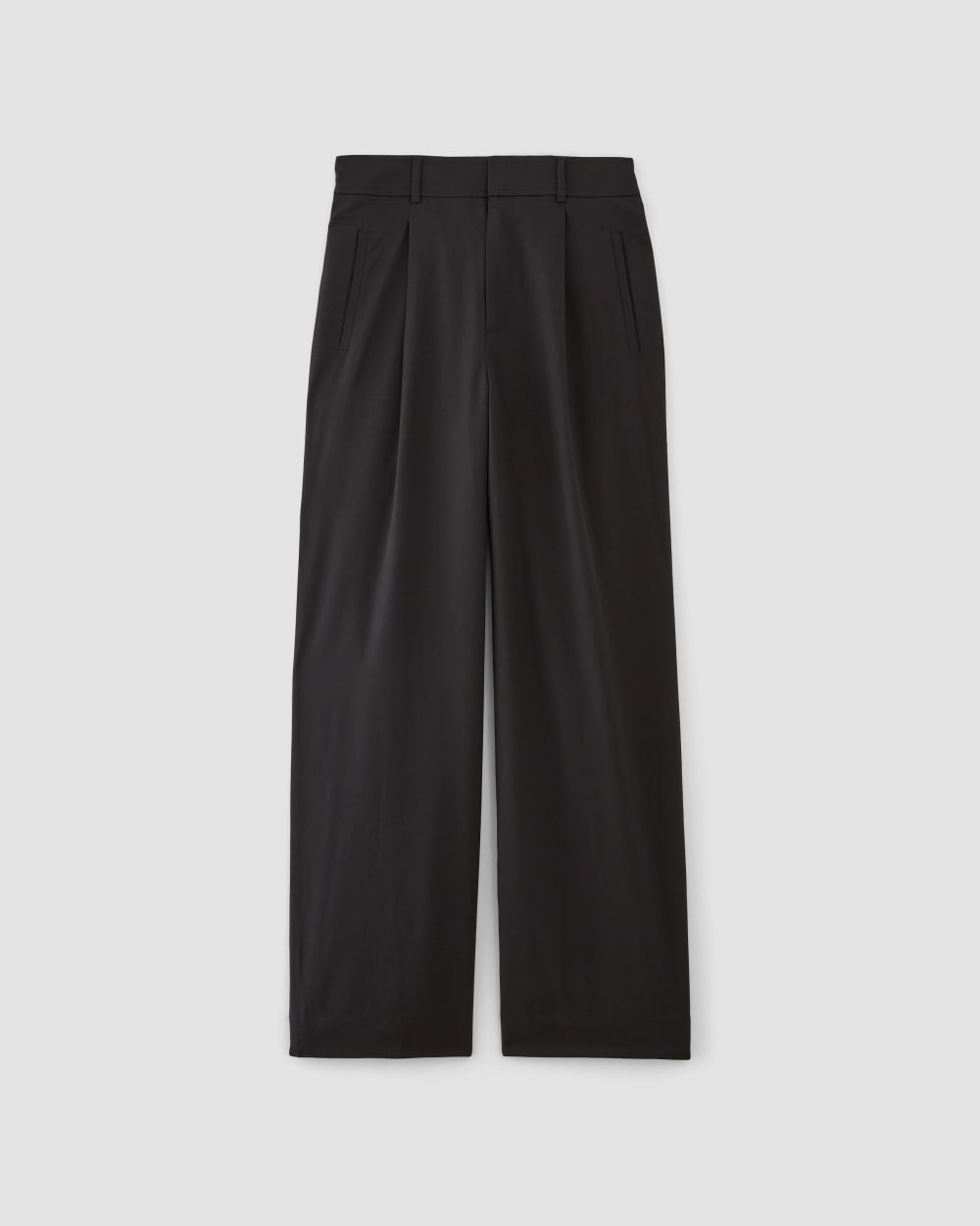 The Italian Wool Way-High® Drape Pant | Black - Image 2