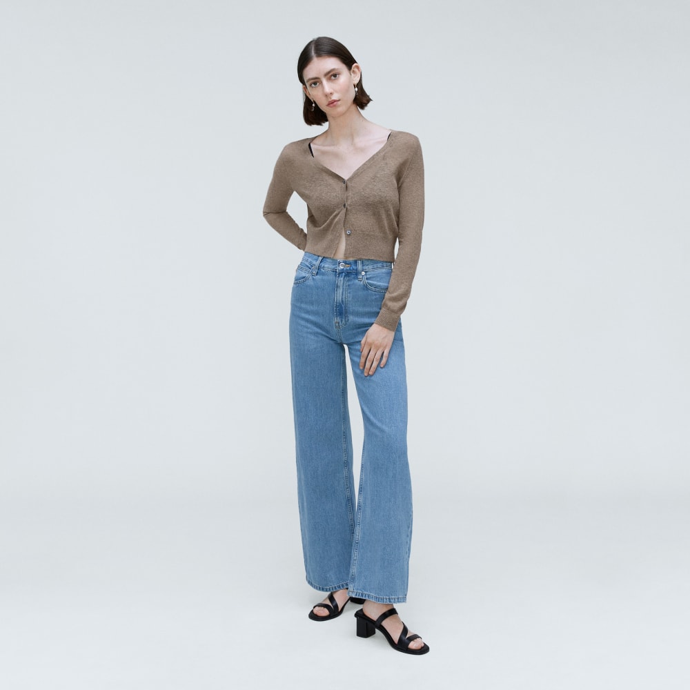 The Featherweight Alpaca Cardigan | Taupe Grey - Image 6