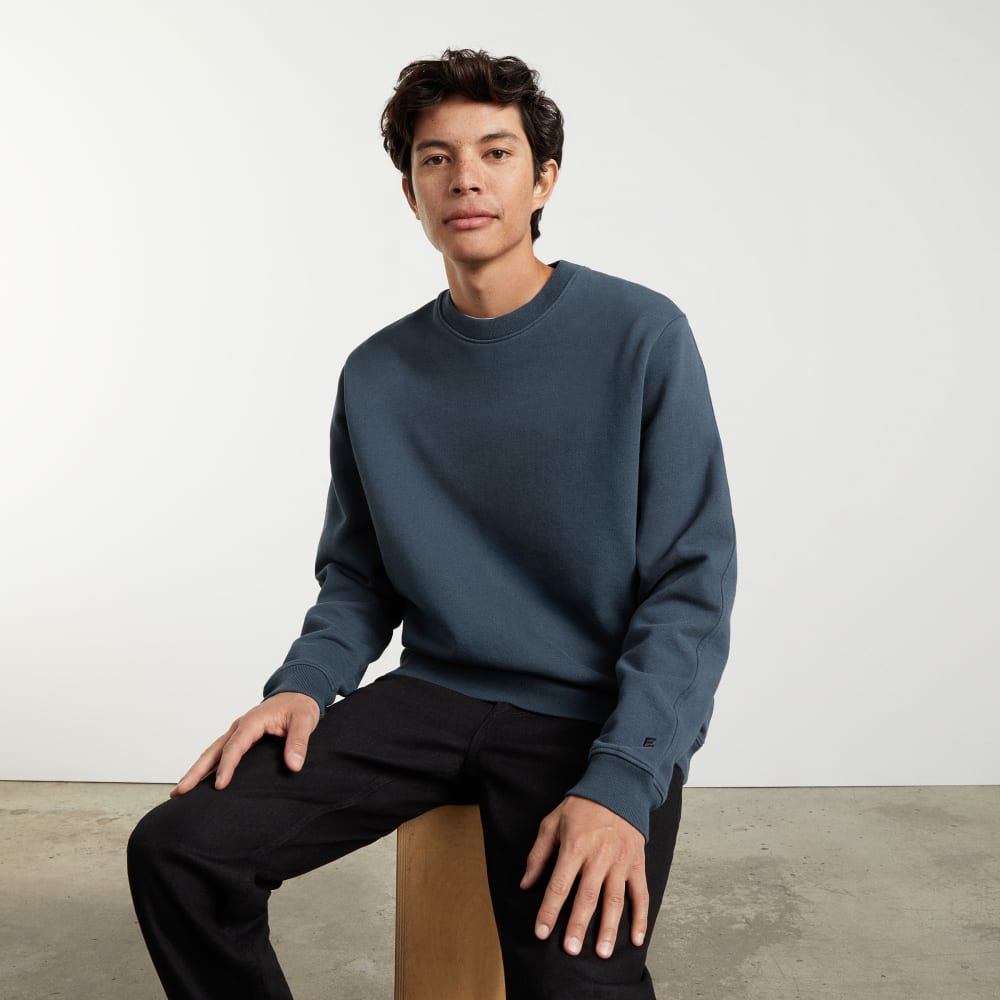 The Track Crewneck Sweatshirt | Kingfisher Blue - Image 4