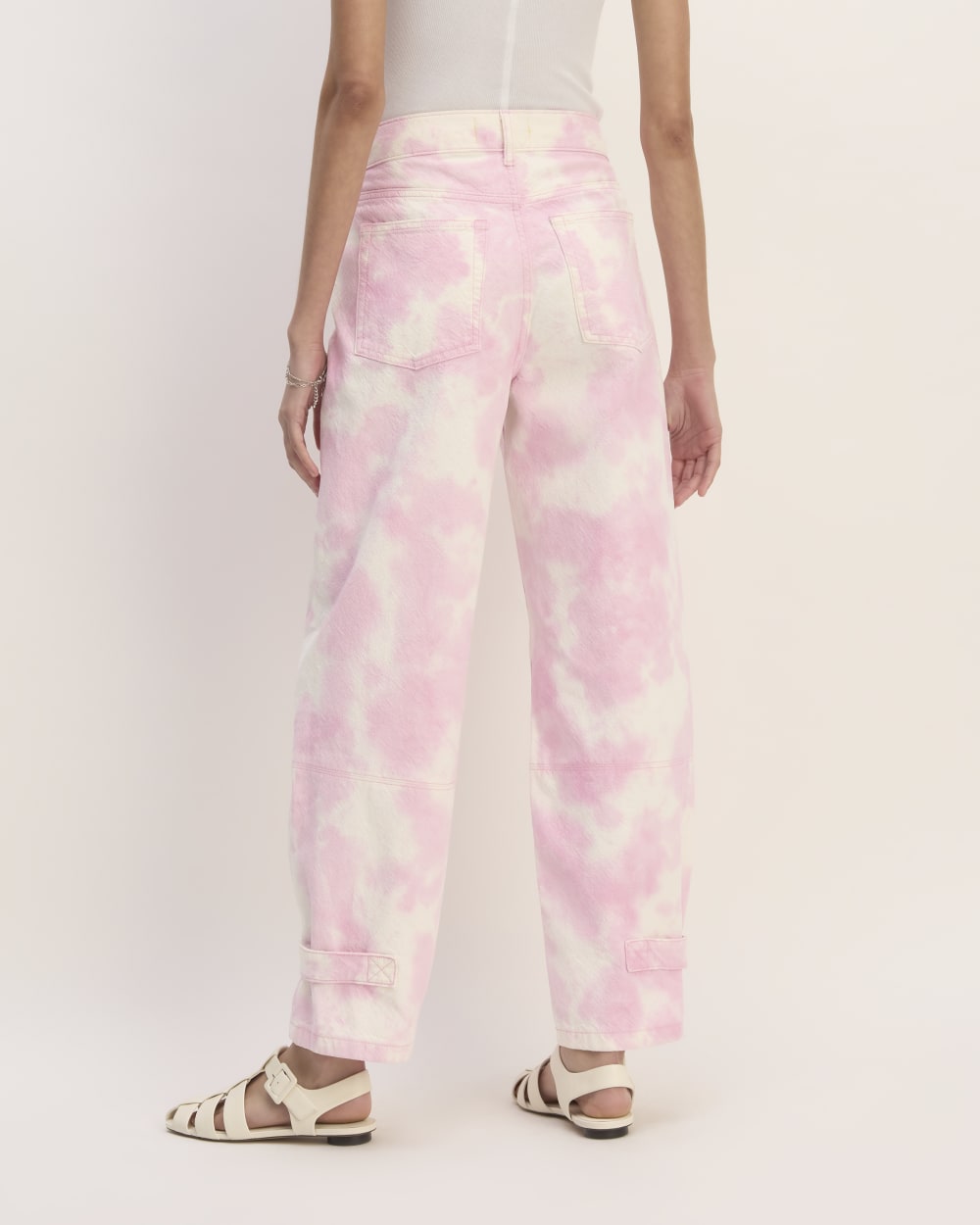 The Everlane x Marques' Almeida Canvas Oversized Barrel Pant | Pink Tie-Dye - Image 7