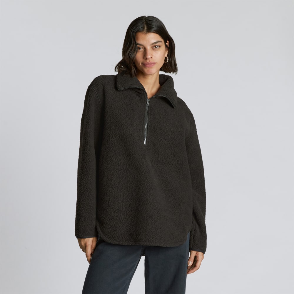 The ReNew Fleece Half-Zip | Black