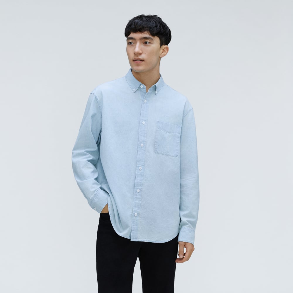 The Relaxed Organic Chambray Shirt | Icy Blue