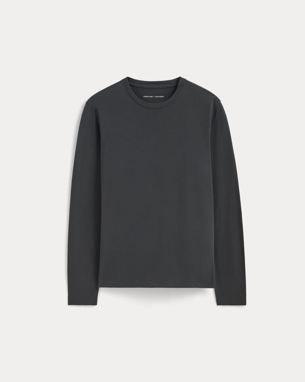 The Essential Organic Long-Sleeve Tee | Washed Black - Image 2