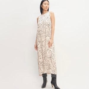 The Satin Racerback Slip Dress | Whisper Pink Moonsplatter