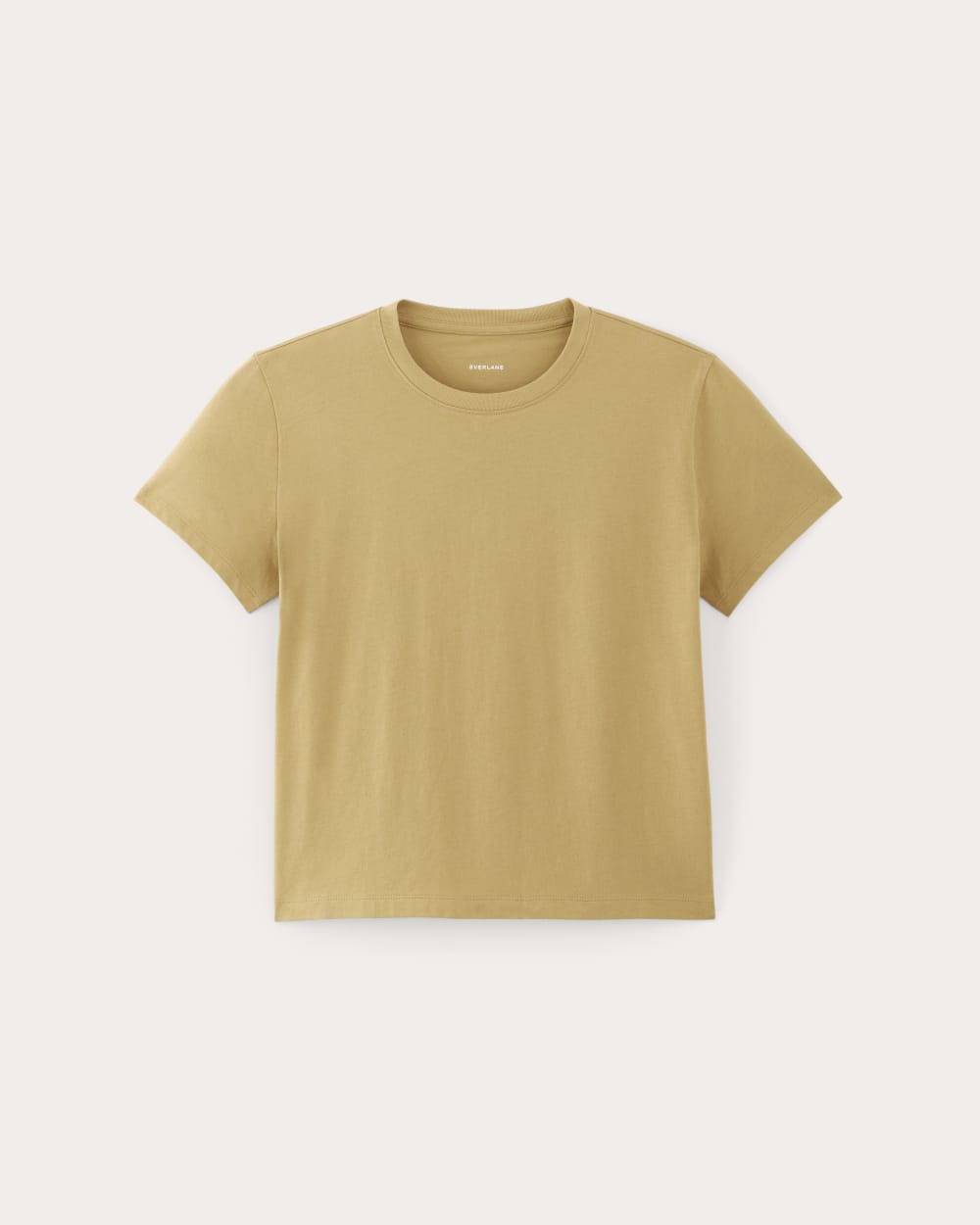 The Box-Cut Tee in Essential Cotton | Golden Oak | No Pocket - Image 2