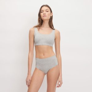 The Cotton Tank Bra | Heathered Grey