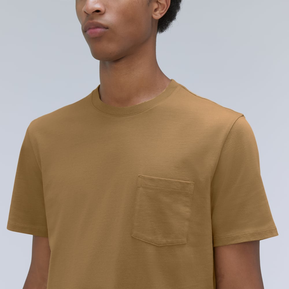 The Organic Cotton Pocket Tee | Dark Brown - Image 4