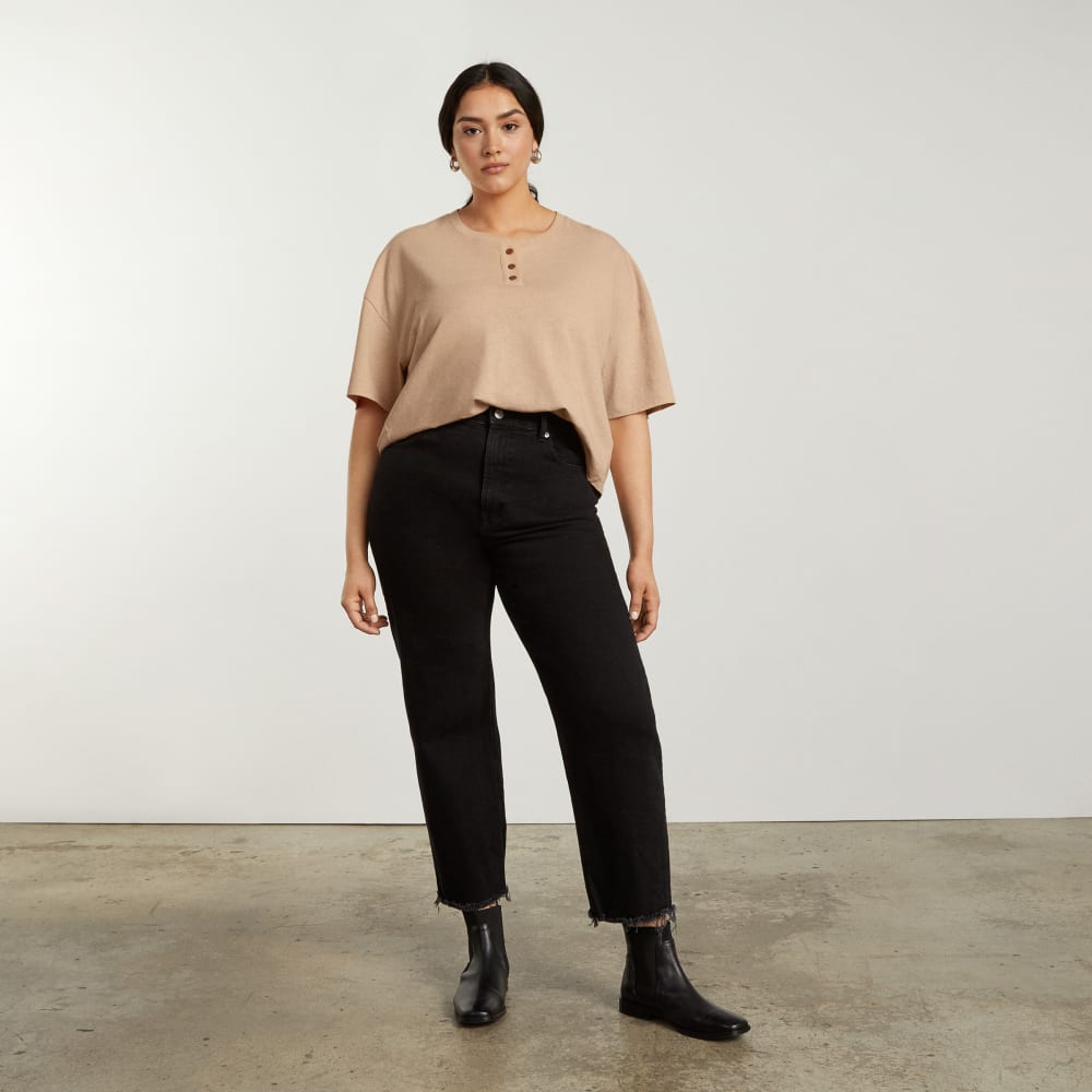 The Vintage Henley Hemp Tee | Hazelnut - Image 5