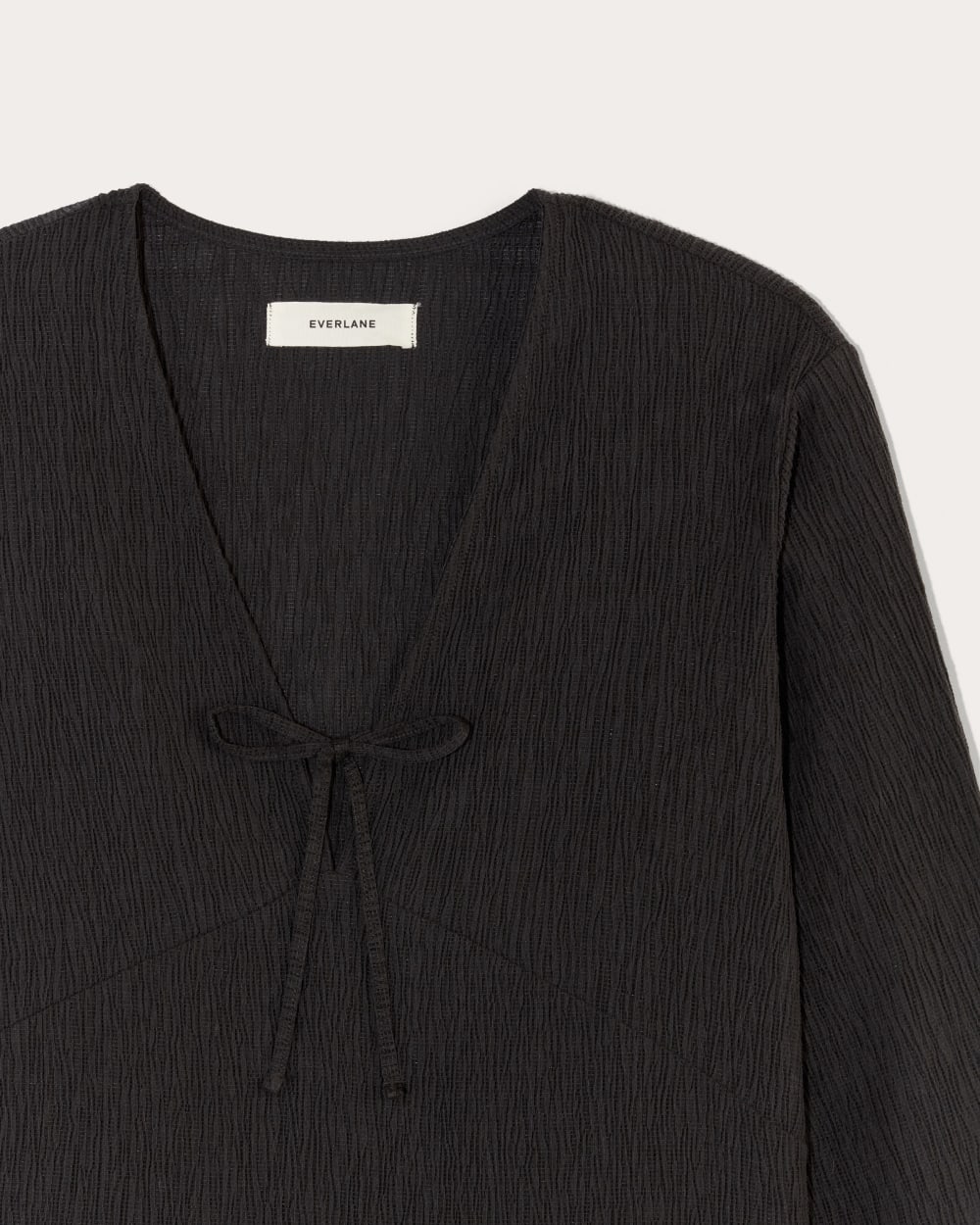 The Crinkle Long-Sleeve | Black - Image 6