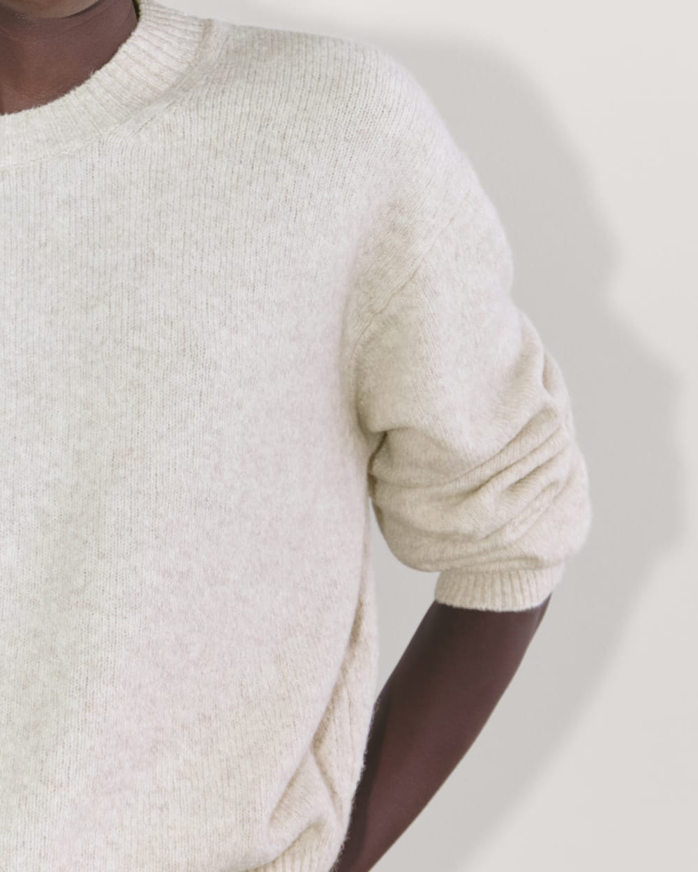 The Cocoon Crew in Plush Cotton | Heathered Oat - Image 5