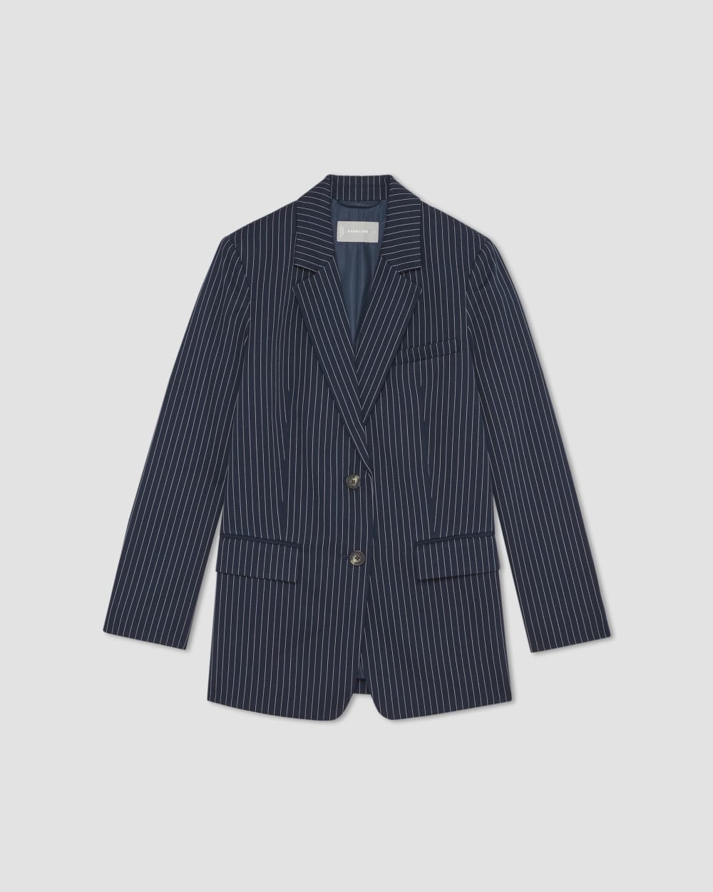 The Oversized Blazer in Buttersmooth | Navy / Bone - Image 2