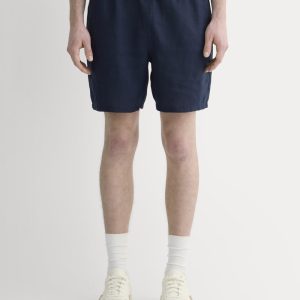 The Linen Easy Short | Navy