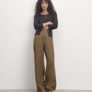 The Linen Way-High® Drape Pant | Cocoa