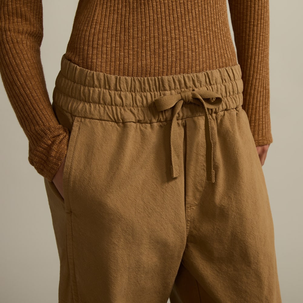 The Canvas Organic Cotton Pull-On Pant | Cappuccino - Image 4