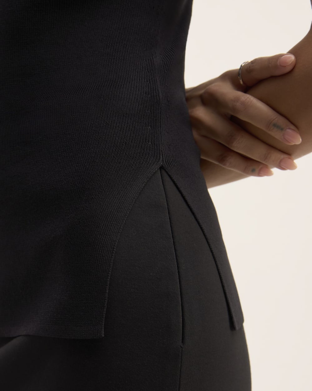 The Viscose Mock Neck Top | Black - Image 5