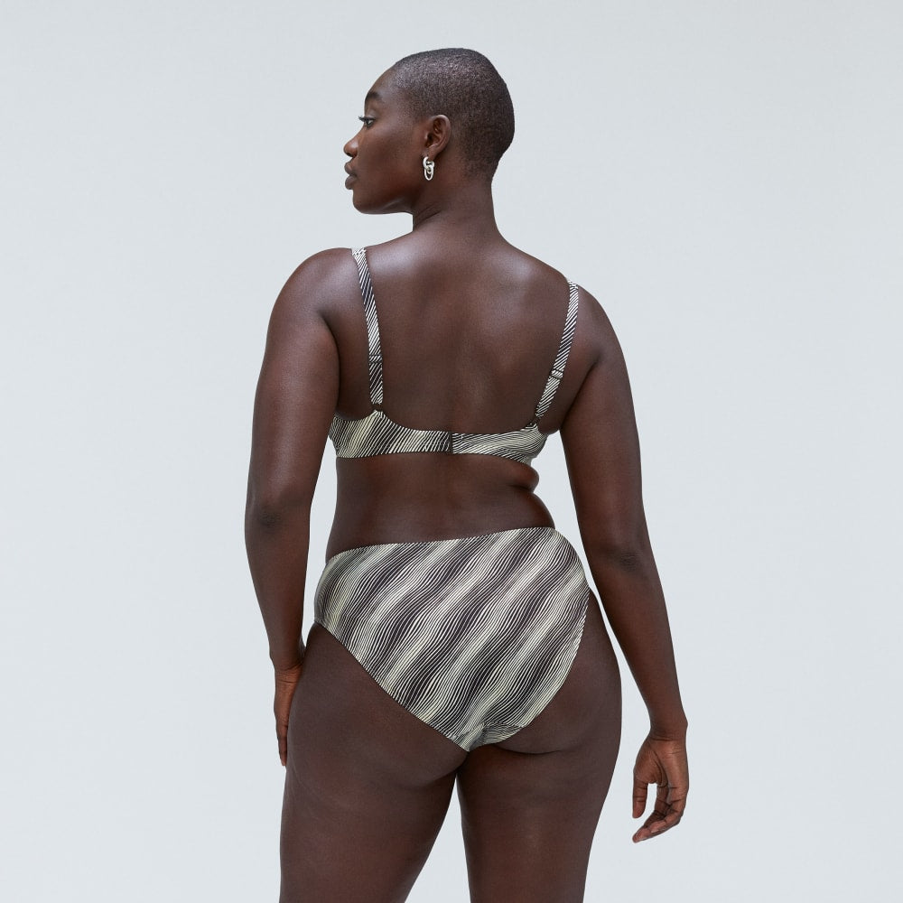 The Square-Neck Bikini Top | Black / Canvas - Image 3